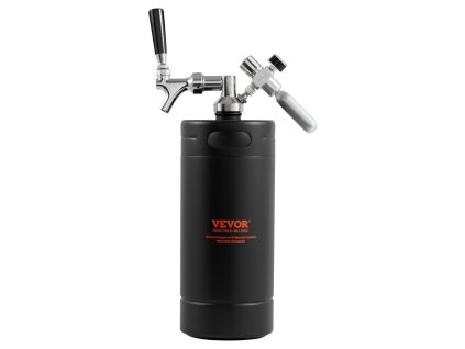 Tlakový 128Oz 4L nerezový growler 304 s kohútikom a regulátorom CO2