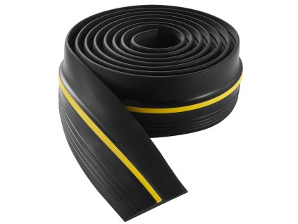 Tesniaca lišta spodku garážových dverí 12 ft, pvc, čierna, s lepidlom