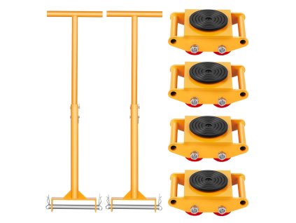 Strojové korčule nosnosť 6t (13228 lbs), 360° otočná hlava, pu valčeky