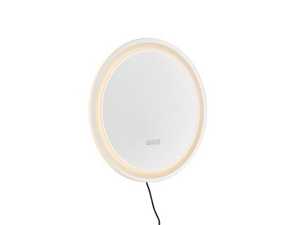 Kruhové led zrkadlo 60 cm proti zahmlievaniu, stmievateľné 3 teploty