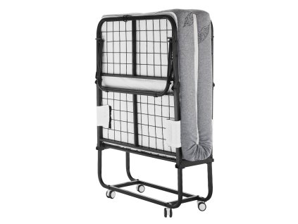 Skladacie lôžko 31 in × 75 in, 5 in matrac, pamäťová pena, kovový rám
