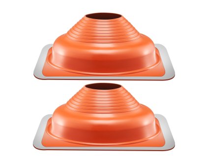 Strešné silikónové tesnenie 2 ks priemer 6-1/4"–11-3/4" kovová základňa