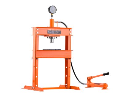 Hydraulický lis 10 T h-rám, nastaviteľná platňa, poistný ventil