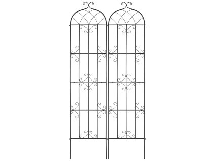 Záhradná treláž pre popínavé rastliny 87×20 in, kovová, 2 ks