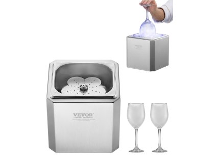 Chladič pohárov 8-10 s/pohár s led osvetlením, ihneď pre pivo a víno