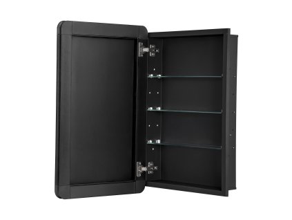 Zrkadlová skrinka 16.5×27.5 inch, 3 police, zapustená montáž