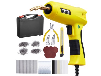 Zvárací set na plast 220 W, 800 sponiek, 56 tyčiek, led, kufrík