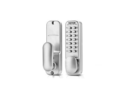 Mechanický bezkľúčový zámok s 14 tlačidlami, nerezový, vodeodolný