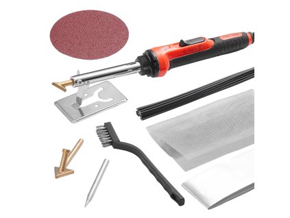 Zváračka plastov 60W/100W prepínateľný výkon, 3 hroty, 20 tyčiniek