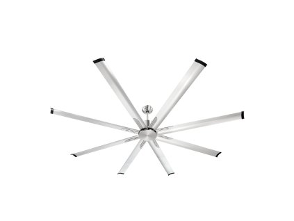 Stropný ventilátor 213 cm, 8 lopatiek, 6 rýchlostí, dc, brúsený nikl