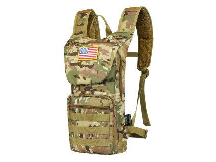 Hydratačný batoh s 3 l tpu zásobníkom, molle a úložným priestorom