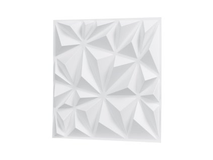 3D nástenné panely 33 ks PVC 11.81×11.81 in, 32 Sq.Ft, matná biela