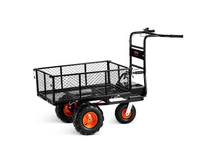 Elektrický vozík 500lbs 36V 432W, oceľový s brzdou pre farmu a záhradu