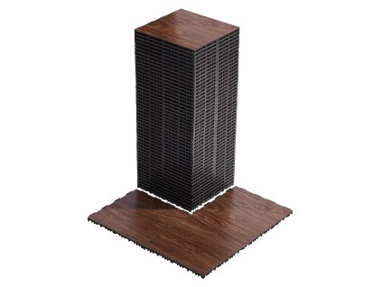 Tanečné dlaždice 12.4×12.4 in, 52 ks, 52 sq. ft/box, tlmiaca podložka