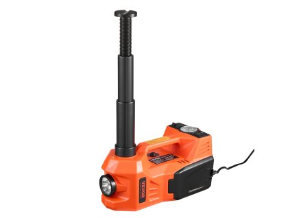 Elektrický nožnicový zdvihák 5 t/11000 lb, 12V, pumpa, LED, kladivo