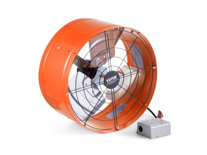 Ventilátor na štít domu 15 inch, 1650 CFM, regulovateľný termostat