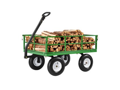 Záhradný vozík 1200 lbs, 13" terénne kolesá, odnímateľné sieťové boky