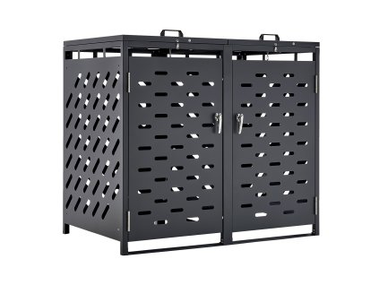 Úložný prístrešok na smeti 2 × 52.79 gal vodotesný, uzamykateľný