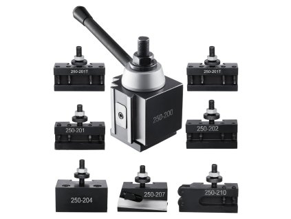 Sada rýchlovýmenných držiakov nástrojov 8 ks, klinový, 254–381 mm, oceľ