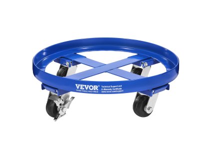 Nosič sudov 55 gallon, nosnosť 2000 lbs, 4 otočné kolieska, priečky