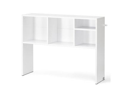Stolový regál 1-policový 37"×9.4"×28.7" biely s protišmykovými nohami