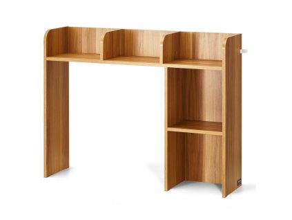 Drevený stolový regál 2-poschodový 37.2"×9.5"×28.9" s protišmykom