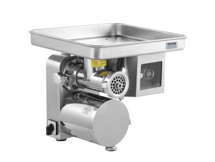 Elektrický mlynček na mäso 11 lbs/min, nerez, plnička na klobásy