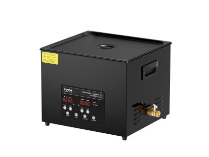 Ultrazvuková digitálna čistička 15 l, 360 W, 40 kHz, ohrev a časovač