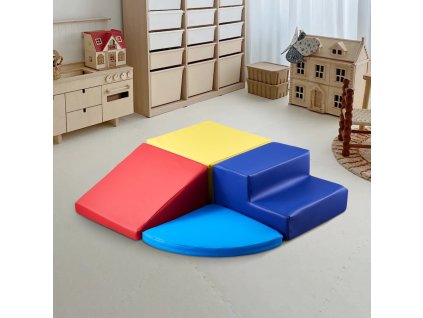 Sada 4 penových lezeckých blokov s pu povrchom, 6–36 mes., čistiteľné