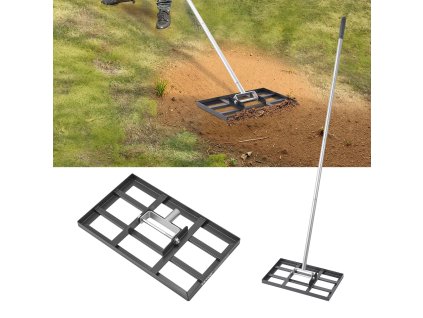 Hrablo na trávnik, 78 in rúčka, 17×10 in platňa, 5 polôh, proti hrdzi