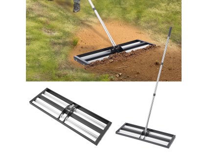 Vyrovnávač trávnika, nastaviteľná rukoväť 83.9 in, doska 30×10 in