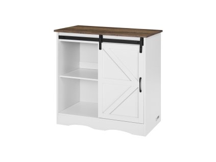 Kávový kabinet 3-poličkový s posuvnými dverami 31.5×13.8×31.5 in