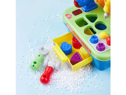 Detská hudobná dielňa so svetlom a zvukom, od 2 rokov, s triedičom