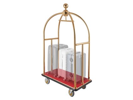 Vozík na batožinu, nosnosť 1100 LBS, nerezové oblúky, 6-inch kolesá