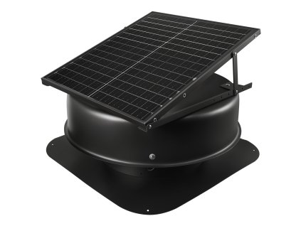 Solárny strešný ventilátor 50 w, 3000 cfm, termostat, senzor dymu