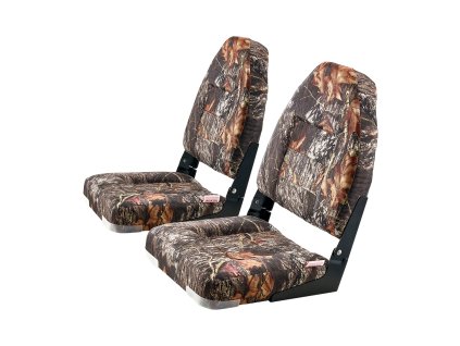 Lodné sedadlo s vysokým operadlom, skladacie, hrubá pena, pu, 2 ks