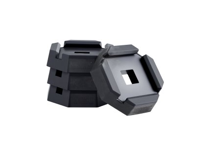 Gumené podložky 4 ks, nosnosť 5000 lbs, pre 5.5" štvorcové nohy