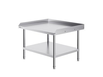 Nerezový pracovný stôl 30×36×26 inch, 3-stranný lem výška nastaviteľná