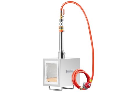 Prenosná propánová kovárska výhna 1 horák 2600℉ štvorcová nerezová