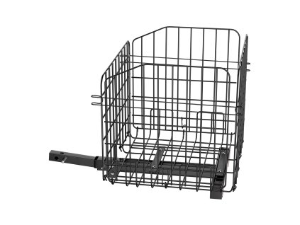 Zadný skladací kovový košík na skúter, vhodný pre 1-inch prijímač