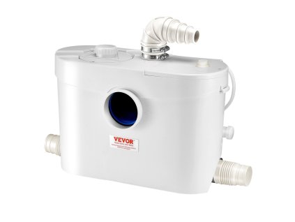 Macerátorové čerpadlo 900W, 180 L/min, 12 m výtlak, 4 vstupy