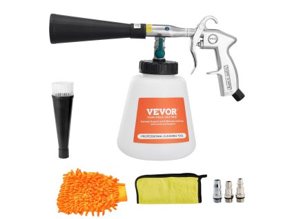 Vzduchová čistiaca pištoľ 6-9.2 bar, 2 trysky, 1 l nádobka, 1/4 npt