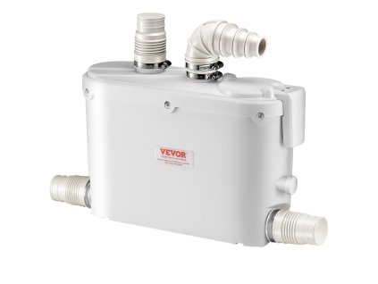 Macerátorové čerpadlo 500 W, 110 L/min, 8 m výtlak, 4 vstupy