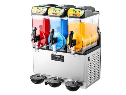 Stroj na mrazené nápoje trojitý tank 3×15L, 180 pohárov, nerez