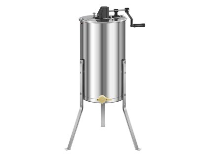 Ručný medomet 2 rámiky, nerezový bubon, nastaviteľný stojan