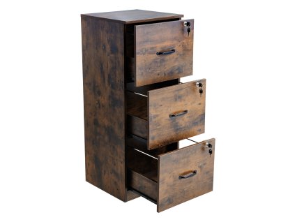 Vertikálna skriňa na spisy 3-zás s zámkom, 2-pol. pre a4/letter/legal