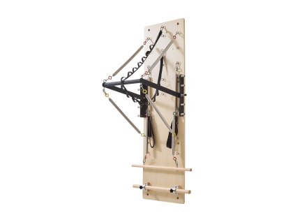 Nástenný pilates reformer z javoru, s pružinami a springboard