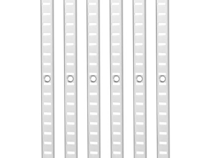 Pilasterové lišty na police 72.7-inch 20 ks oceľ 140 skrutiek