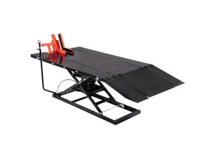 Pneumatický zdvihací stôl na motocykel nosnosť 1500lbs výška 8.6–31 in