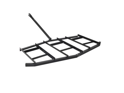 Tažné hrablo 84" šírka, q235 oceľ, nastaviteľné tyče, čapový záves